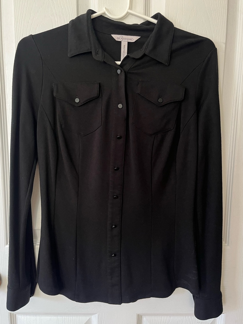 Bravissimo black jersey cupro shirt (PT621)